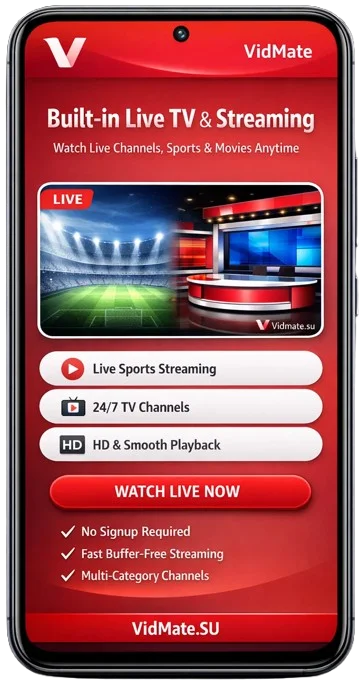 Built-in Live TV & Streaming